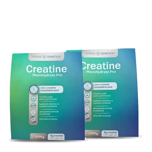 Creatine Monohydrate Pro, Performanță Sportivă, 2 bucăți