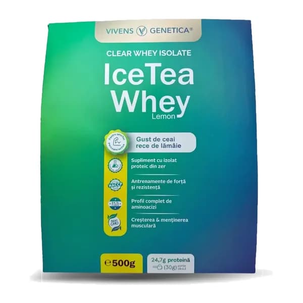 IceTea Whey Lemon, Izolat de Zer, Ceai Rece & Lămâie, 1 bucată