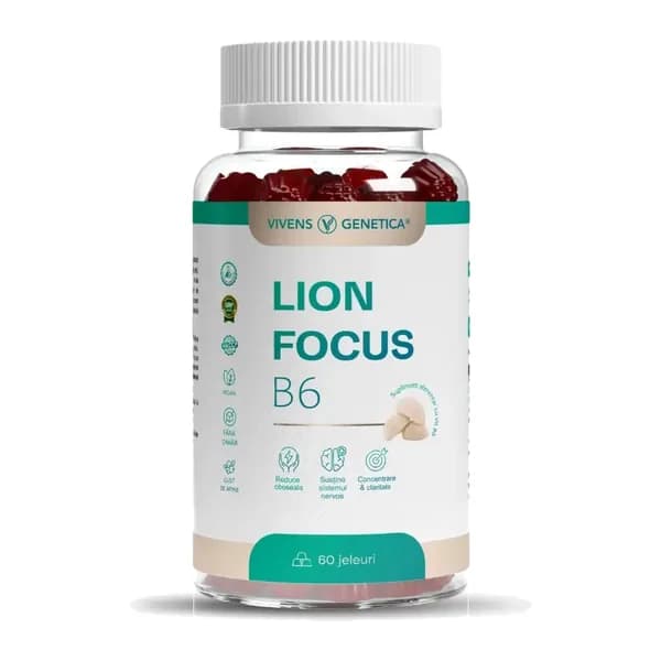 LionFocus B6, Coama Leului & Vitamina B6, 1 bucată