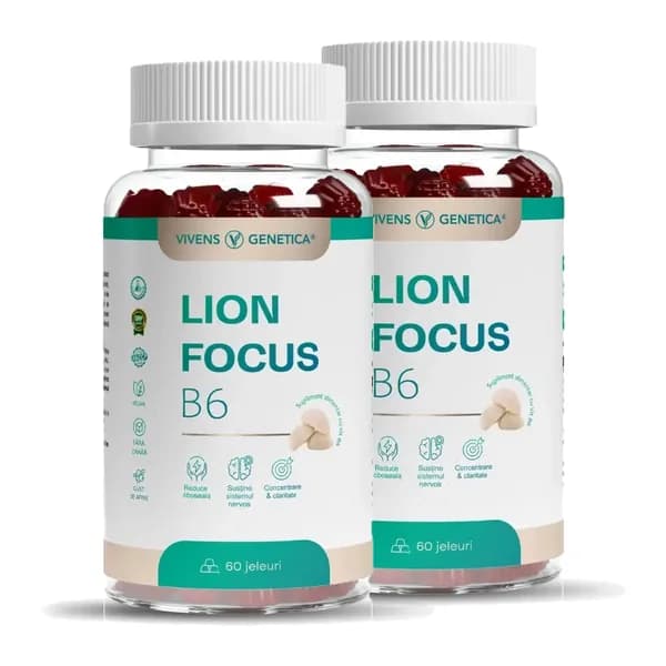 LionFocus B6, Coama Leului & Vitamina B6, 2 bucăți