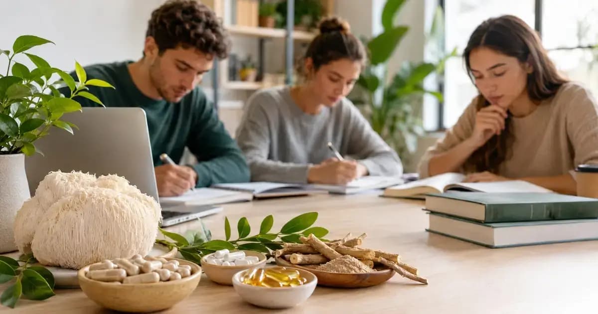 Suplimente pentru concentrare la examen, ghid complet cu Lion's Mane, vitamine B și magneziu
