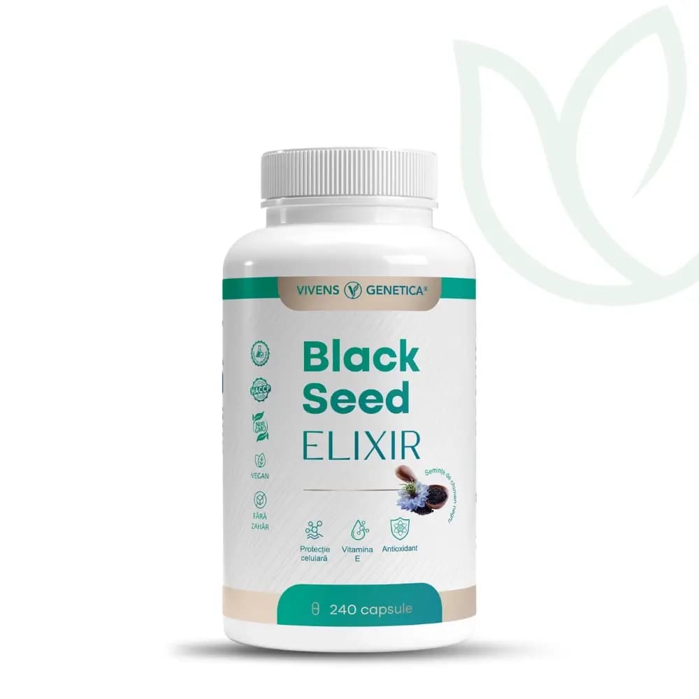 Black Seed Elixir, Ulei Negru de Chimen Cold Press