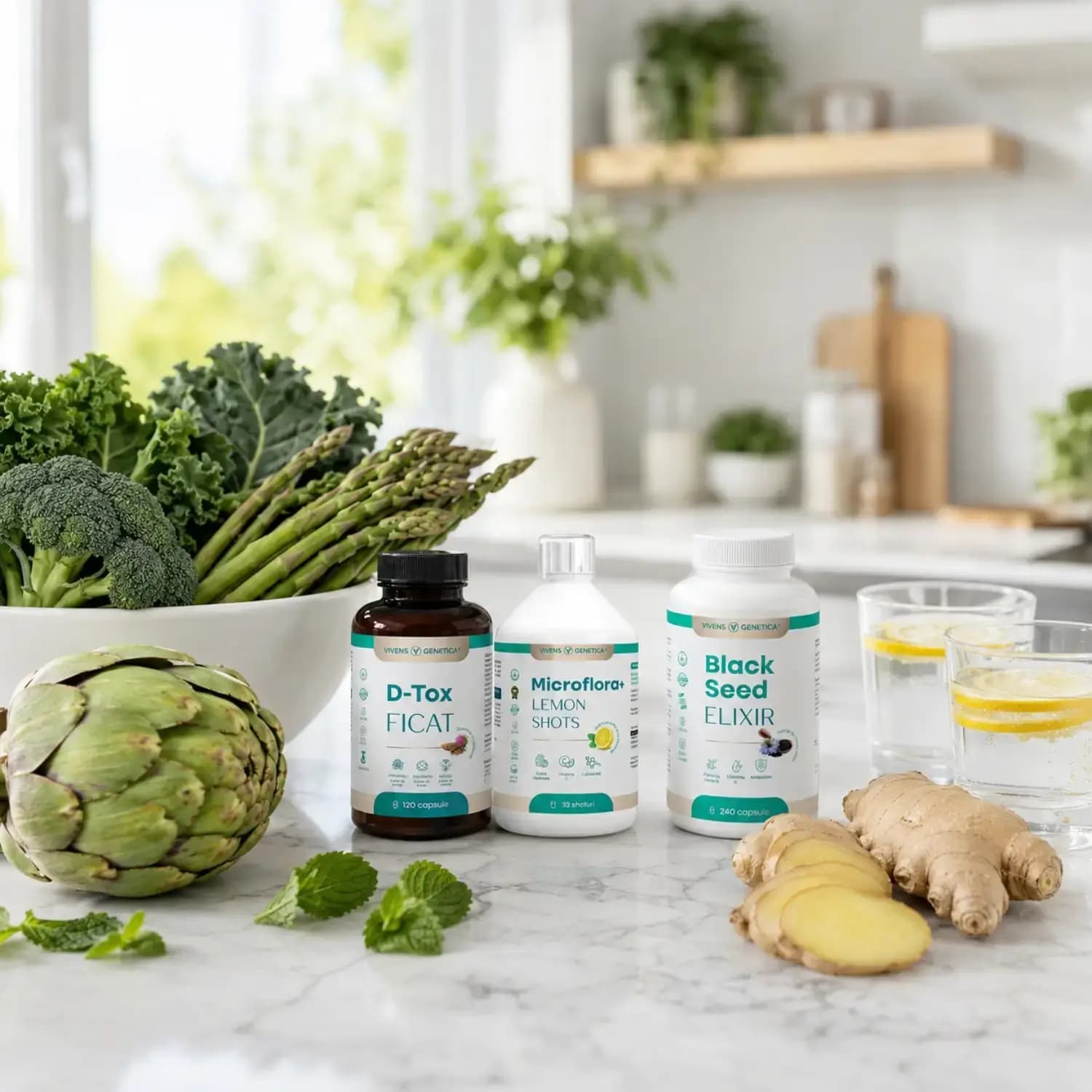 pachet detox plus cu silimarina, probiotice și chimen negru