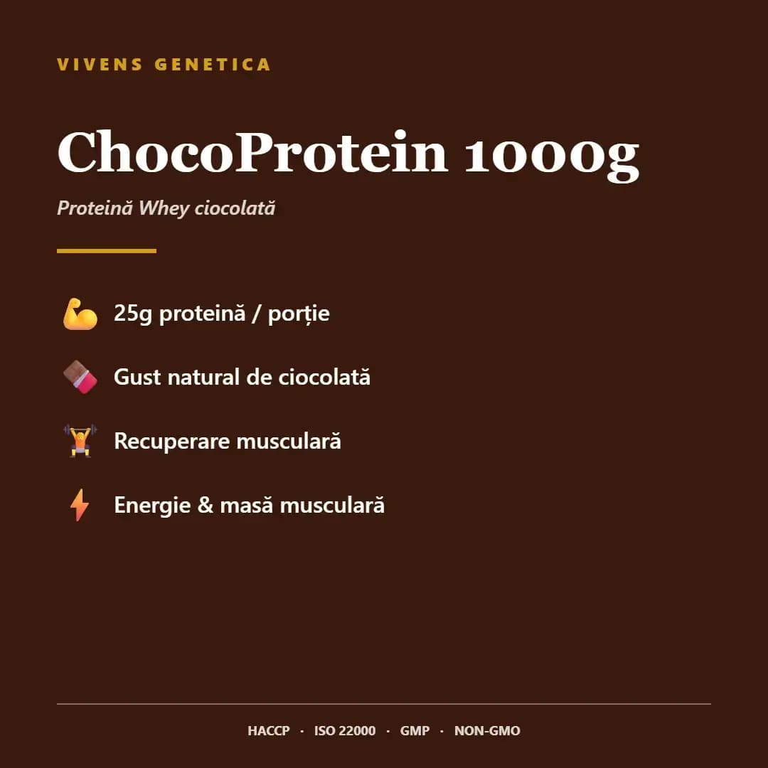 ChocoProtein 1000g proteină din zer cu gust de ciocolată Mâna Naturii
