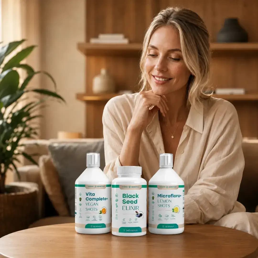 pachet complex sănătate cu vitamine, probiotice și chimen negru