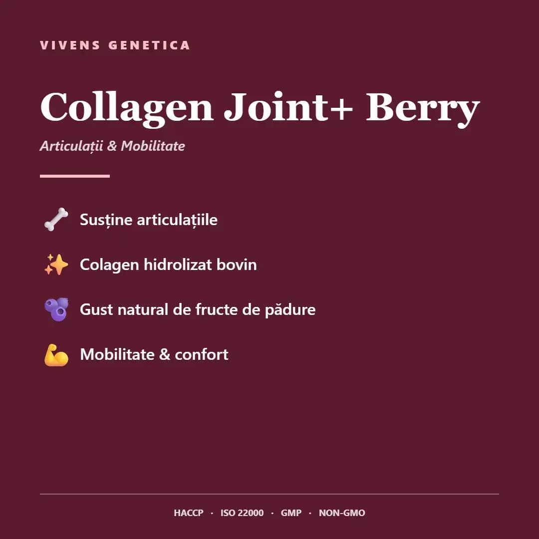 Collagen Joint+ Berry shoturi colagen hidrolizat cu fructe de pădure Mâna Naturii