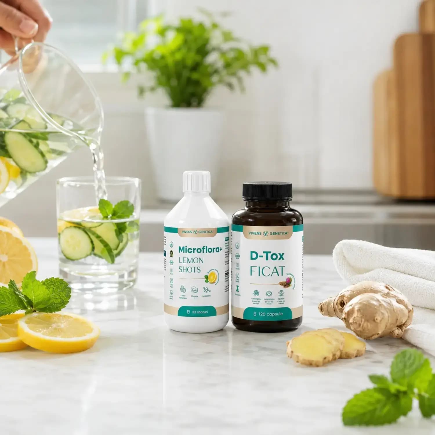 pachet detox cu silimarina și probiotice pentru ficat și digestie