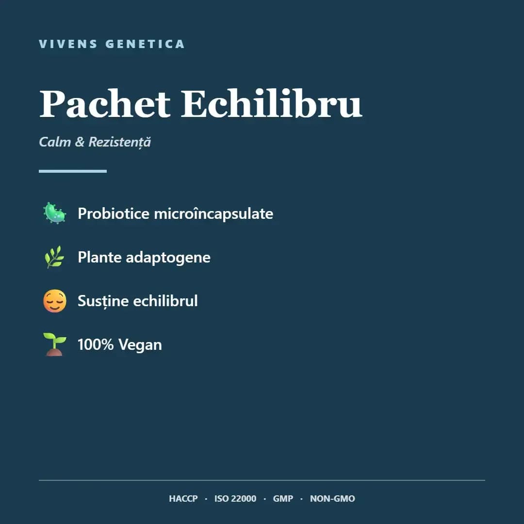 pachet echilibru cu probiotice și colagen hidrolizat