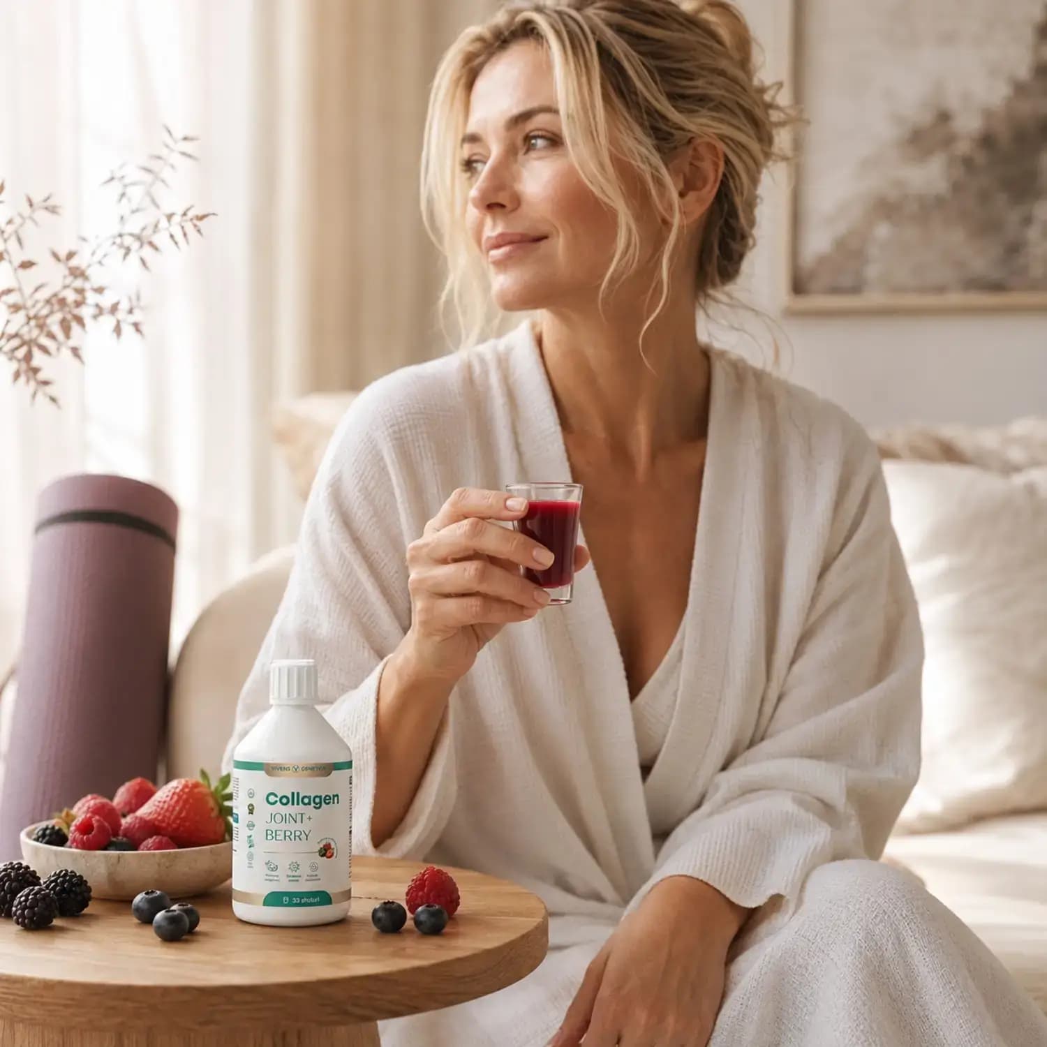 Collagen Joint+ Berry shoturi colagen hidrolizat cu fructe de pădure Mâna Naturii