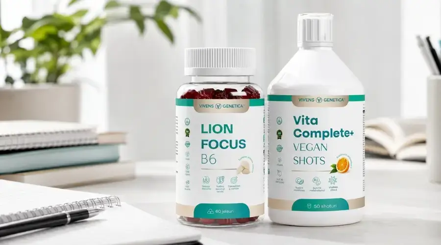 Produse Mâna Naturii pentru studenți, LionFocus B6 Jeleuri și Pachet Focus pentru concentrare la examen
