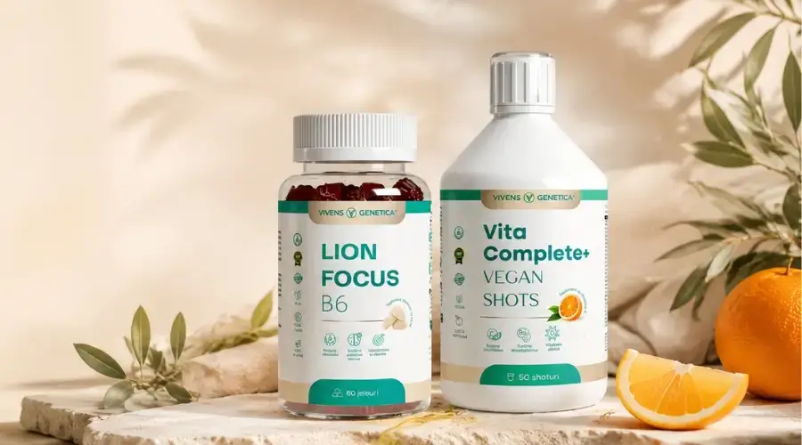 LionFocus B6 Jeleuri combină 200 mg Lion's Mane cu vitamina B6 pentru susținerea completă a funcției cognitive