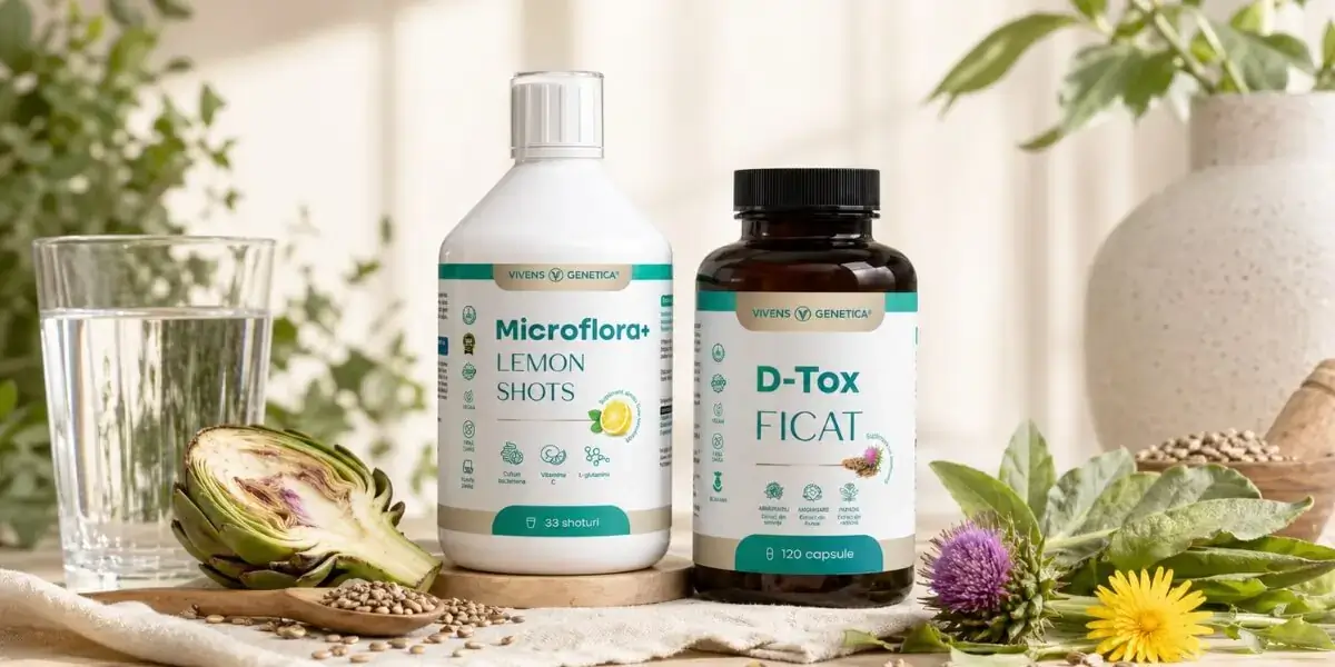 Produse Mâna Naturii pentru detoxifiere: D-Tox Ficat, Microflora+, Pachet Detox Plus