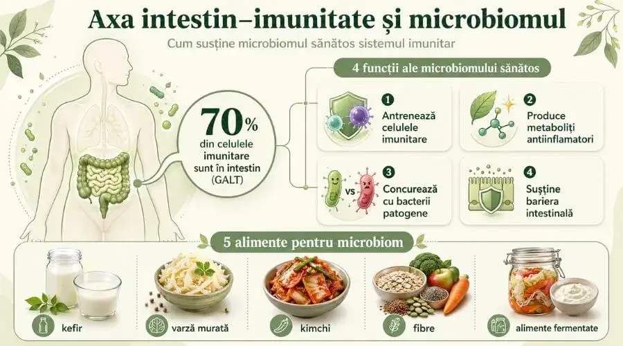 Legătura dintre intestin și imunitate, 70% din sistemul imunitar este în intestin